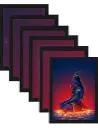 (Set of 5)A4 Size Premium Glass Mahadev Photo Frames 