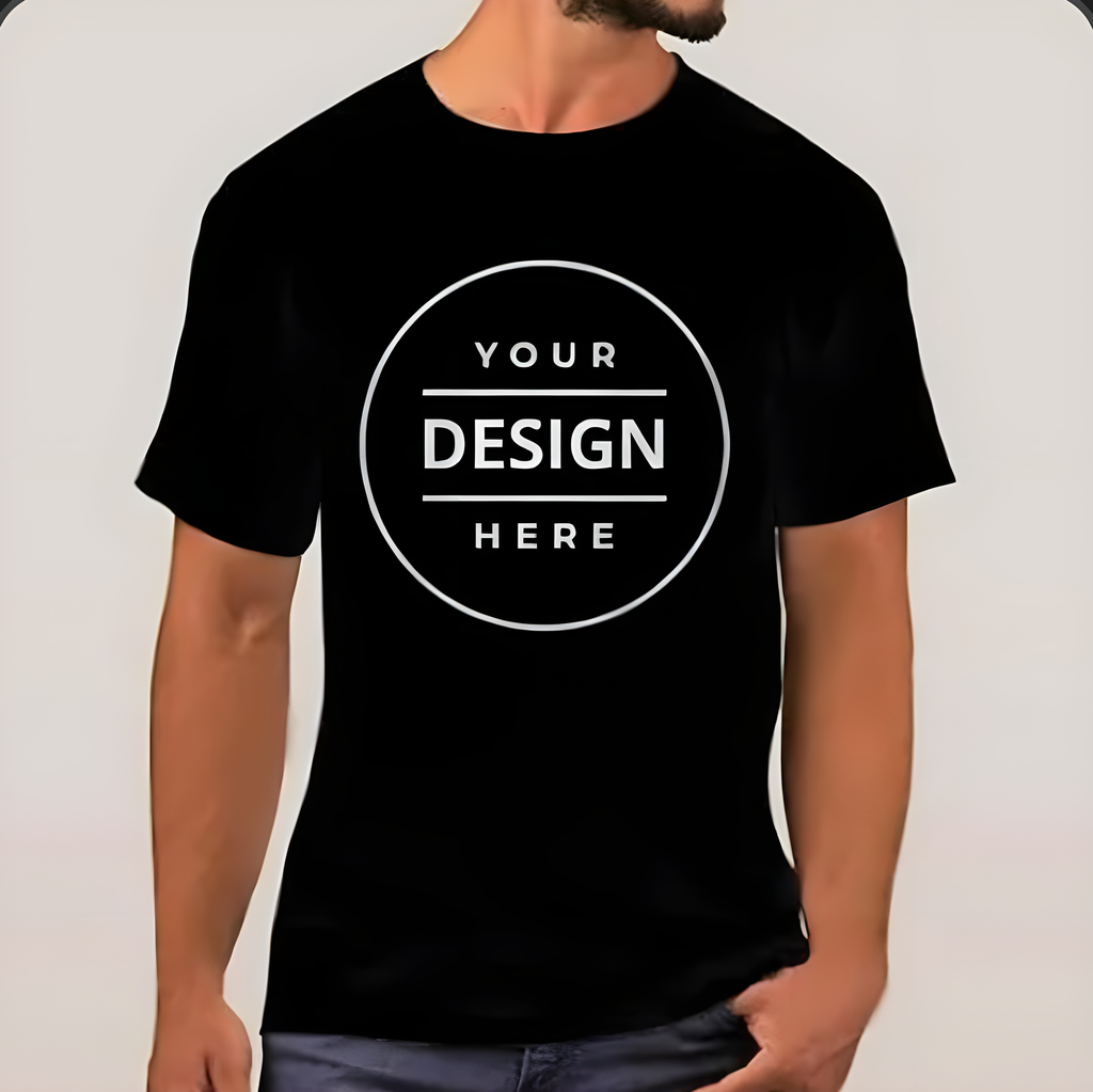 Round Neck Cotton T-shirt (Customizable)