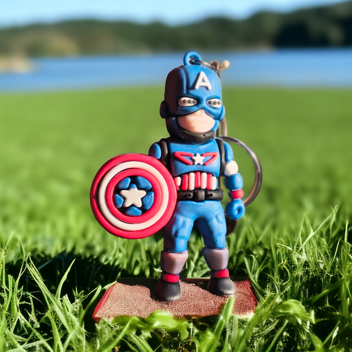 Captain America Keychain 